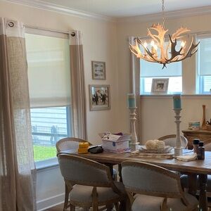 Like new linen two tone curtains